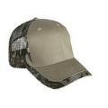 6 Panel Cotton Twill Front w / Camo Mesh Visor Edge & Back